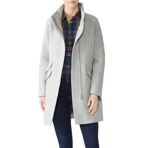 J Crew stadium wool cocoon coat - size 00